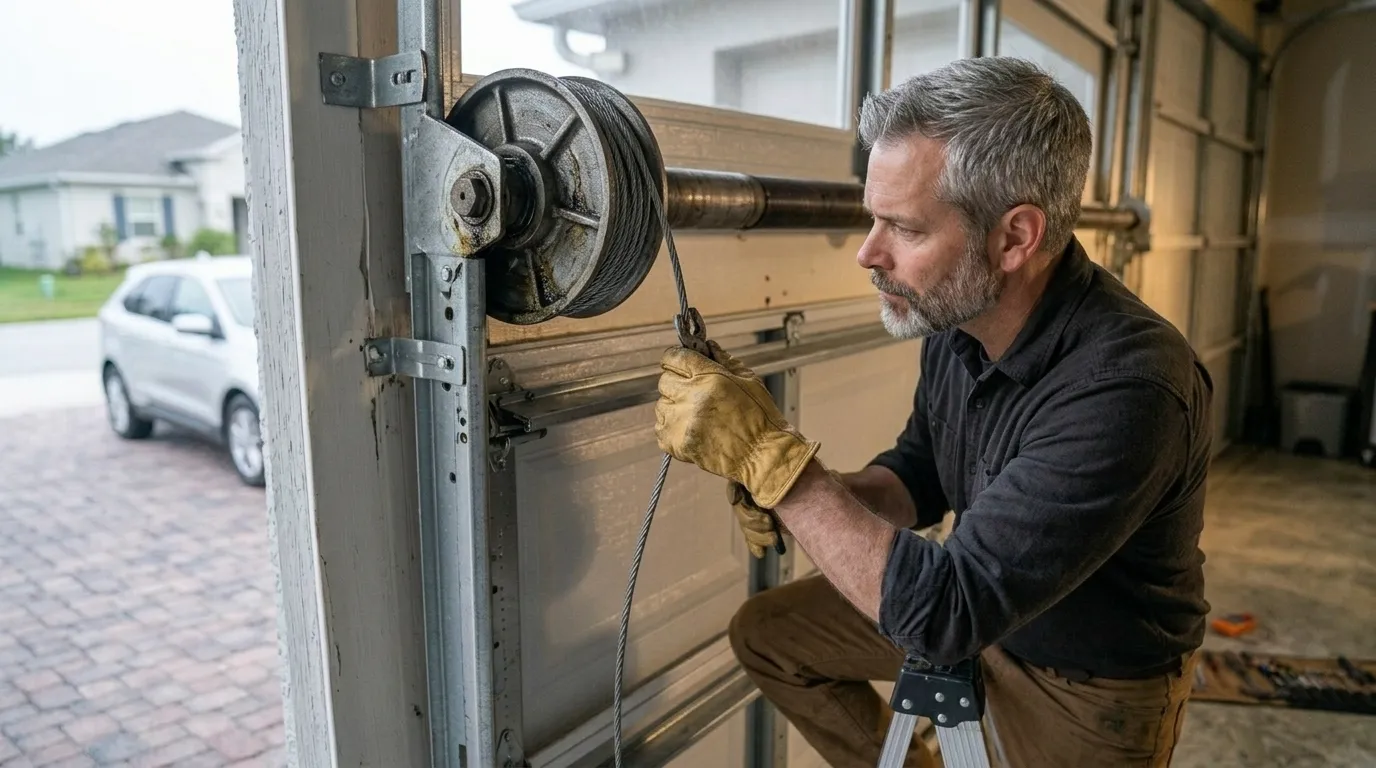 Cable Repair for Howland Center's Newer Garage Stock in Warren