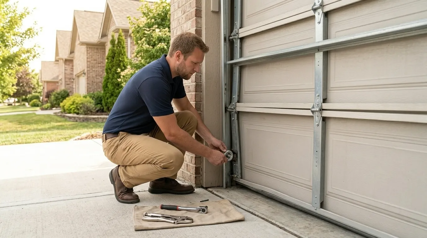 Garage Door Roller Replacement for Warren's Older Doors in Warren