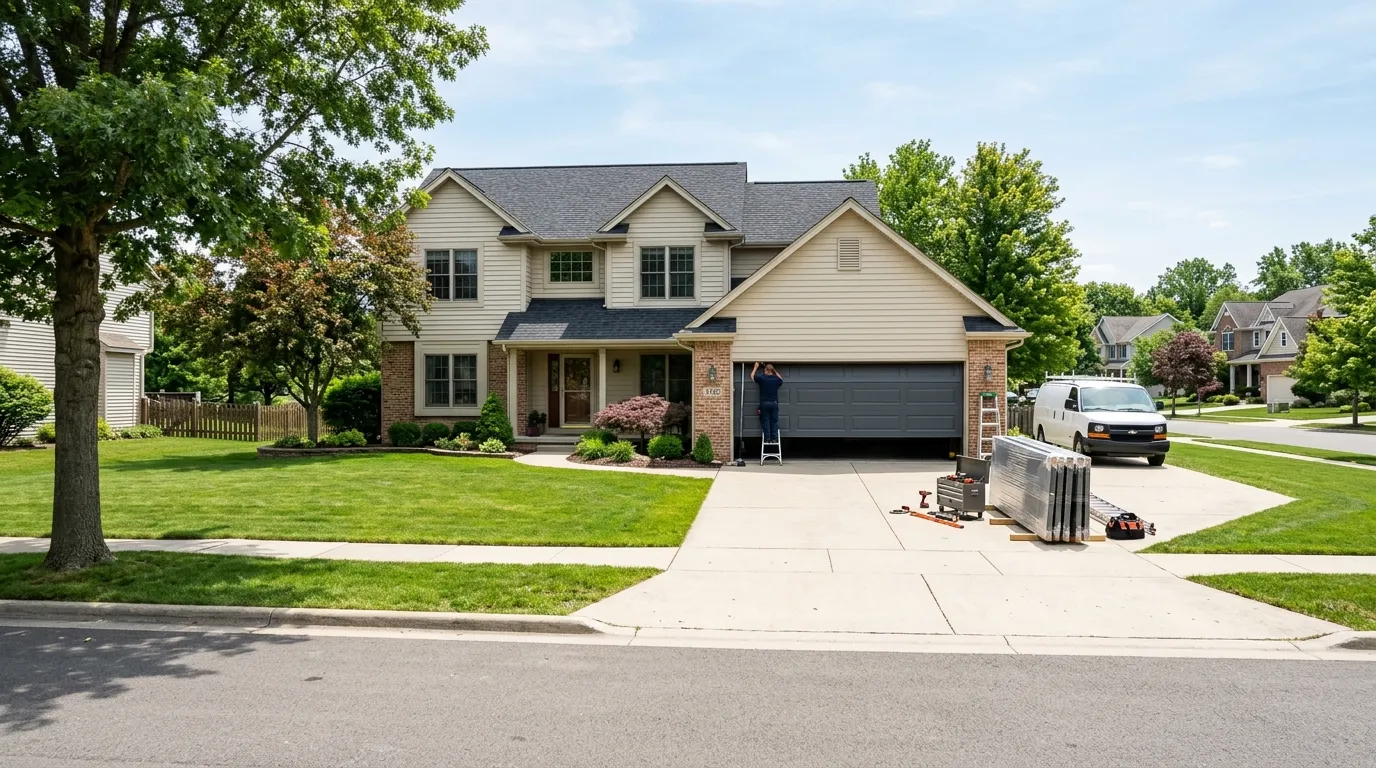 New Garage Door Installation for Cortland Homes in Warren