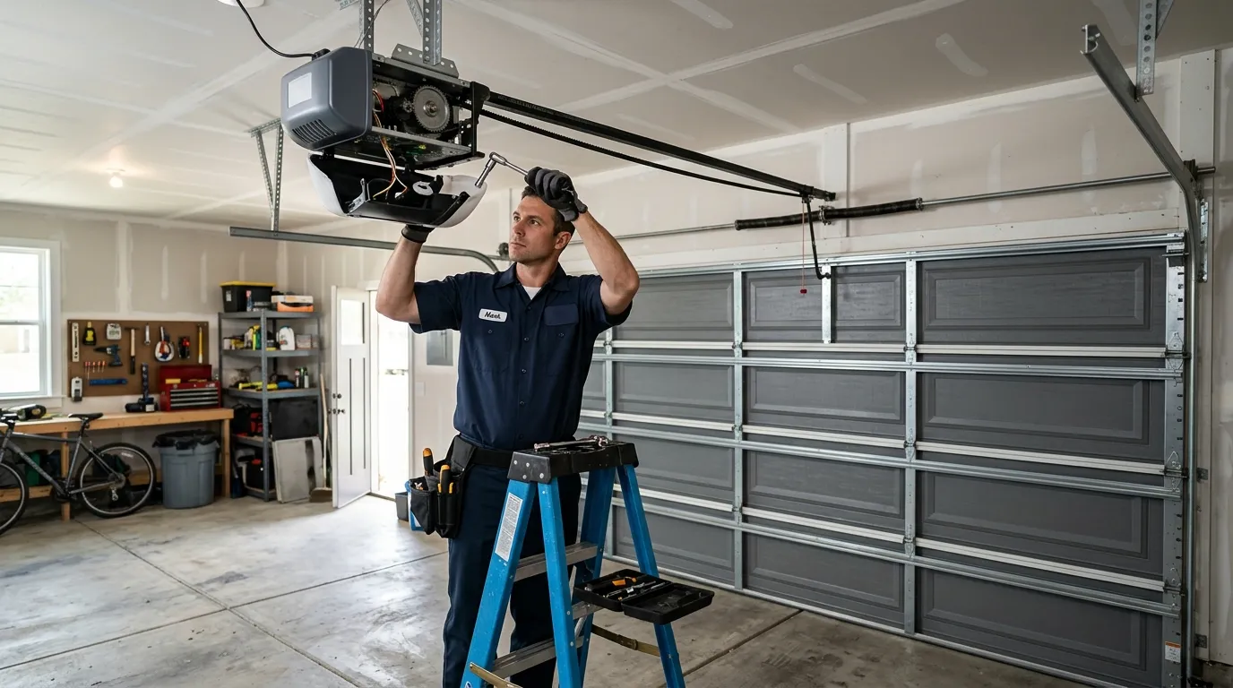 Residential garage door in Warren